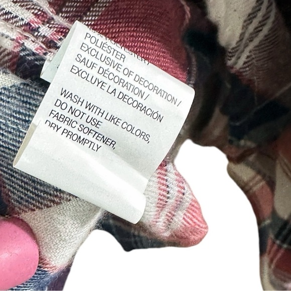 IZOD- Red/Blue Plaid Button Down Casual Shirt - Size XXL - Picture 5 of 7